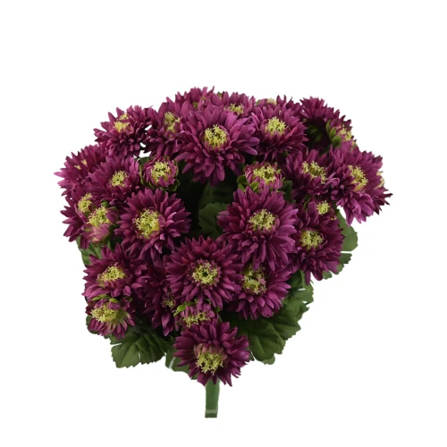 Sztuczny bukiet astrów mix 3 w kolorze fuksji 40 cm