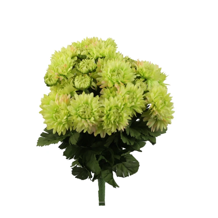 Sztuczny bukiet astrów mix 3 w kolorze zielonym 40 cm