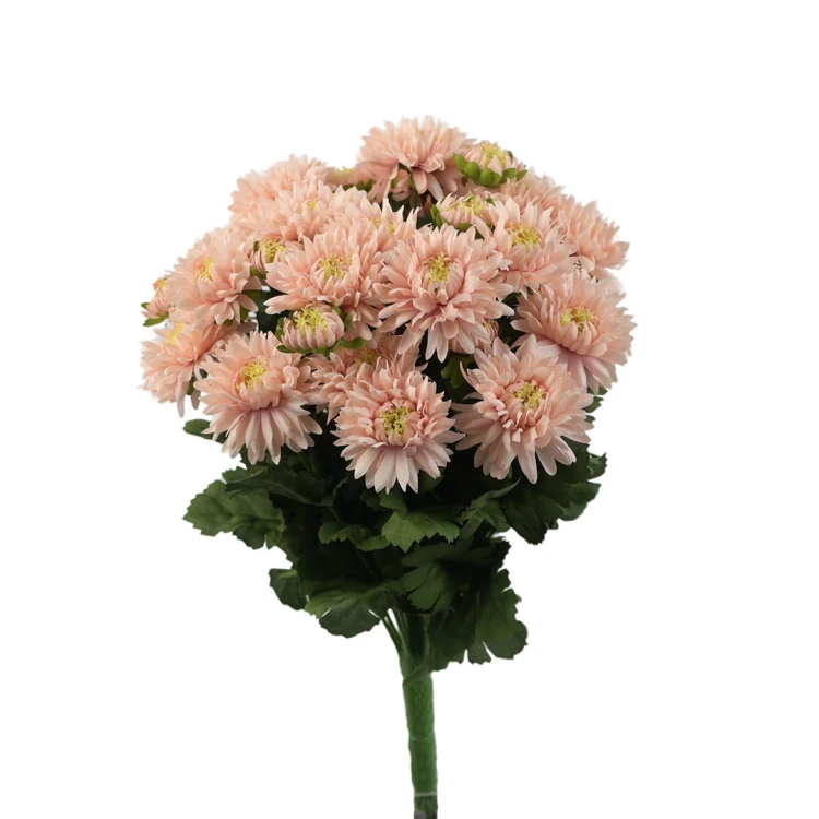 Sztuczny bukiet astrów mix 5 w kolorze orzecha laskowego 40 cm