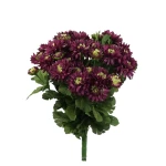 Sztuczny bukiet astrów mix 5 w kolorze bordowym 40 cm