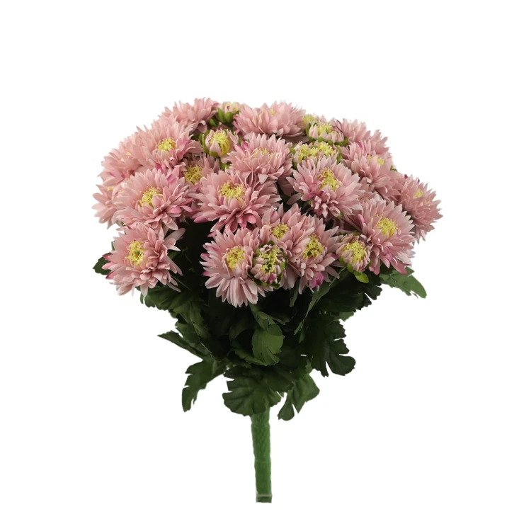 Sztuczny bukiet astrów mix 5 w kolorze orzecha laskowego 40 cm