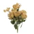 Sztuczny bukiet róży x6 w kolorze brudnym żółtym 47 cm