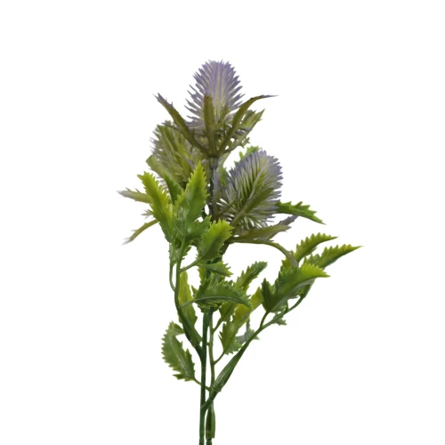 Sztuczny oset na piku w kolorze niebieskim 34 cm