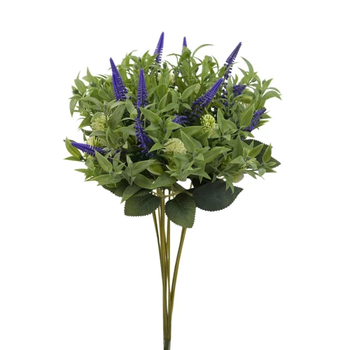 Sztuczny pik plastik mix dodatków w kolorze niebieskim 47 cm