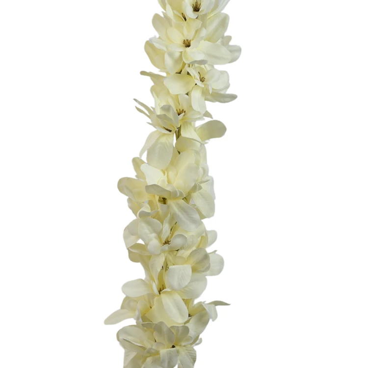 Sztuczna wisteria w kolorze kremowym 120 cm