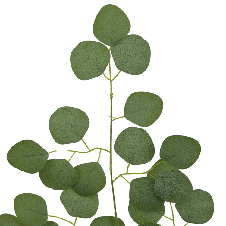 Sztuczny liść eukaliptus x3 w kolorze zielonym 60 cm