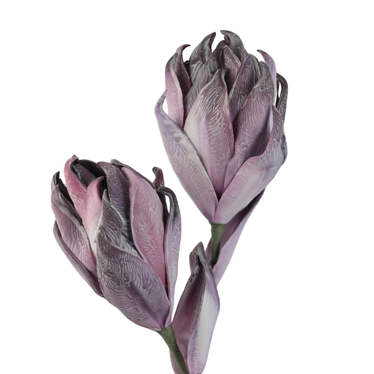Sztuczna protea piankowa w kolorze fioletowym 100 cm