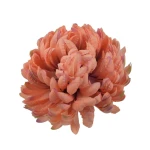 Sztuczna chryzantema ananas w kolorze różowo/brzoskwiniowym 14 cm