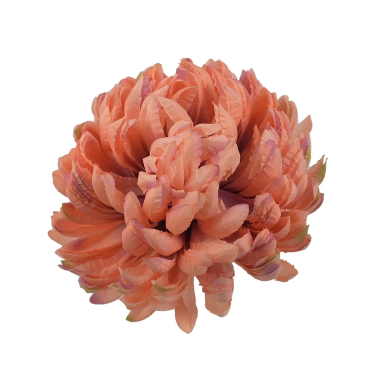 Sztuczna chryzantema ananas w kolorze różowo/brzoskwiniowym 14 cm