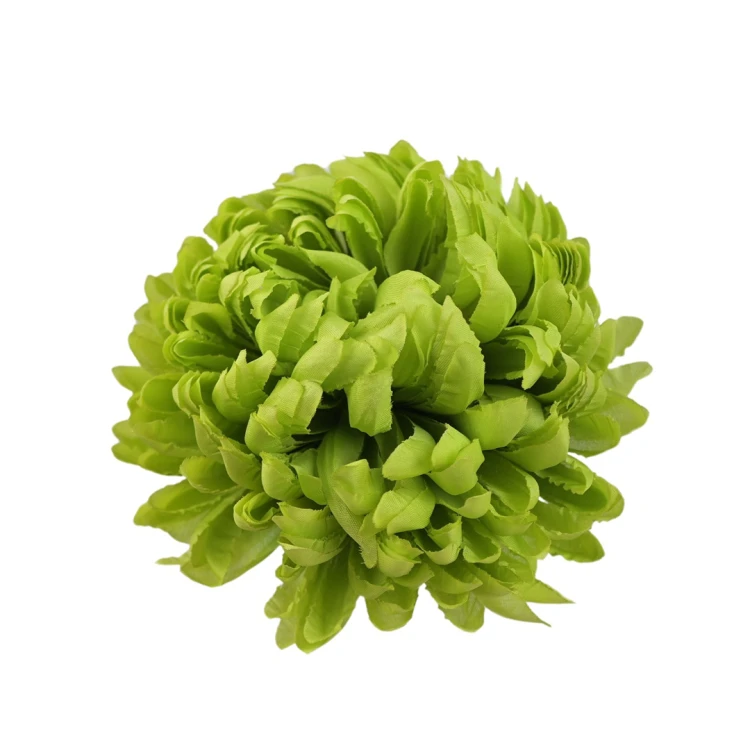 Sztuczna chryzantema ananas w kolorze zielonym 14 cm