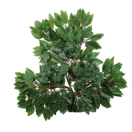 Sztuczny gumowy liść beniamin w kolorze zielonym 57 cm