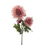 Sztuczna gałązkowa chryzantema w kolorze różowym 90 cm