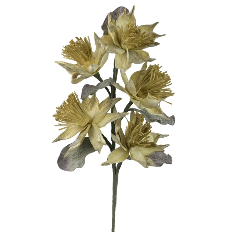 Sztuczny kwiat piankowy x5 w kolorze zielonym 95 cm