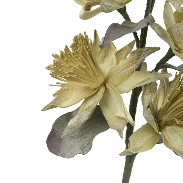 Sztuczny kwiat piankowy x5 w kolorze zielonym 95 cm