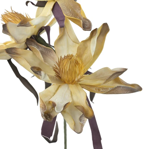 Sztuczny kwiat piankowy x3 w kolorze brzoskwiniowym 100 cm