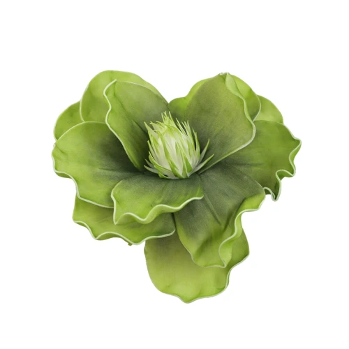 Sztuczna głowa piankowa w kolorze zielonym 23 cm