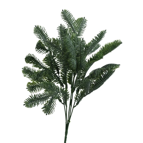 Sztuczny bukiet sosny w kolorze zielono/szarym 37 cm