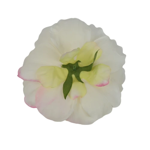 Sztuczna głowa piwonii w kolorze waniliowym 16 cm