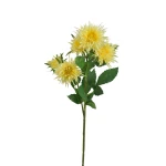Sztuczny pojedynczy aster w kolorze żółtym 70 cm