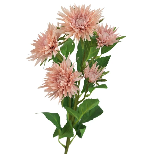 Sztuczny pojedynczy aster w kolorze orzecha laskowego 70 cm