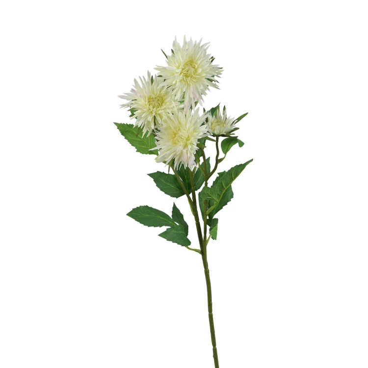 Sztuczny pojedynczy aster w kolorze białym 70 cm