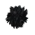 Sztuczna chryzantema strzępiasta w kolorze czarnym 17 cm