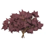 Sztuczny duży liść klonu w kolorze bordowym 68 cm