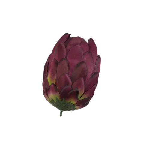 Kwiat sztuczny protea w kolorze czerwonym 12 cm