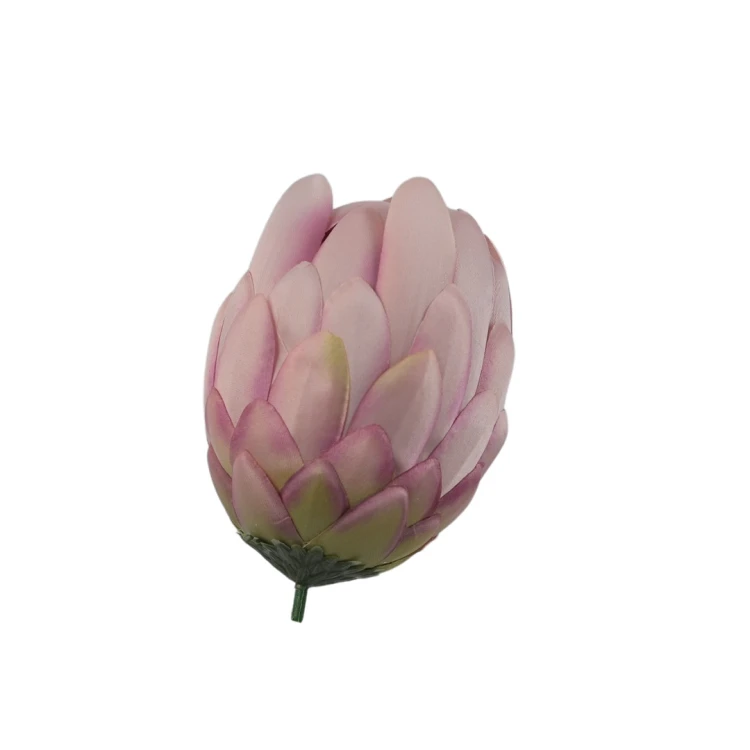 Kwiat sztuczny protea w kolorze różowym 12 cm