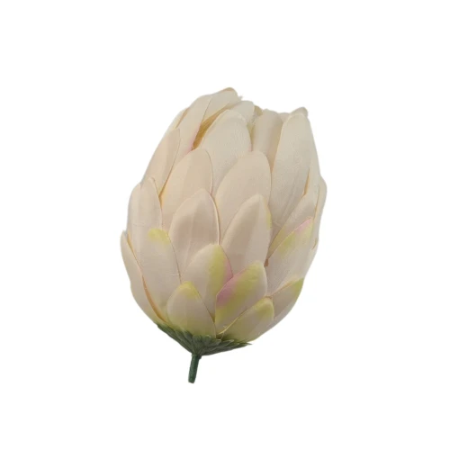 Kwiat sztuczny protea w kolorze perły 12 cm