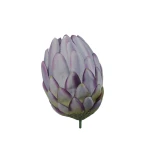 Kwiat sztuczny protea w kolorze winogronowym 12 cm