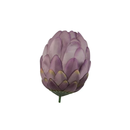 Kwiat sztuczny protea w kolorze brudnym fiolecie 12 cm