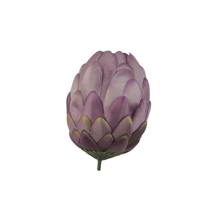 Kwiat sztuczny protea w kolorze brudnym fiolecie 12 cm