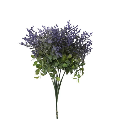 Sztuczne gałązki serduszek w kolorze niebieskim 50 cm