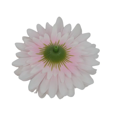 Sztuczna główka gerbery w kolorze jasno różowym 9 cm