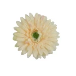 Sztuczna główka gerbery w kolorze chałwy 9 cm