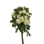 Sztuczna wiązka mini gałązek róż w kolorze kremowo/różowy 50 cm