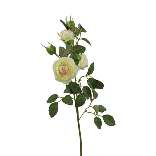 Sztuczna wiązka mini gałązek róż w kolorze kremowo/różowy 50 cm