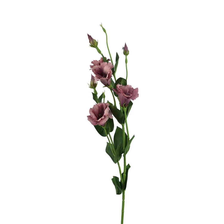 Sztuczna eustoma w kolorze fiołkowo-różowym 84 cm