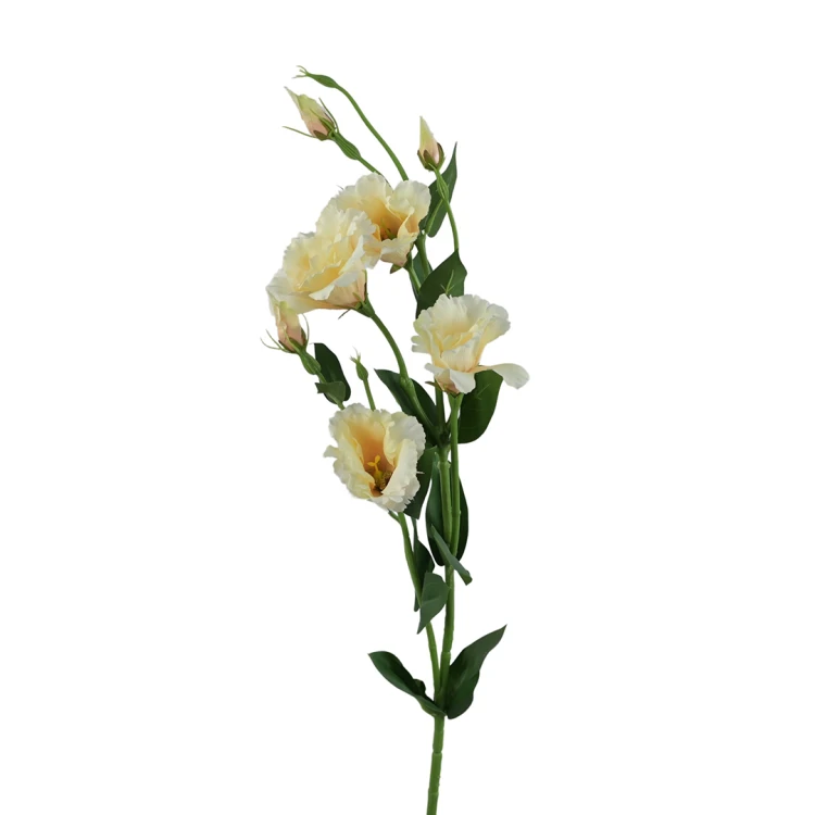 Sztuczna eustoma w kolorze jasno brzoskwiniowym 84 cm