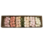 Karton róży gałązkowej mix kolorów 65 cm