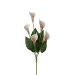 Sztuczna kalia x5 zestaw 4 sztuki w kolorze kremowo/brzoskwiniowym 90 cm