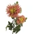 Sztuczna gałązkowa chryzantema w kolorze łososiowym 90 cm