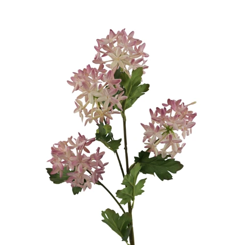 Sztuczna gałązka ozdobna x4 w kolorze różowym 68 cm