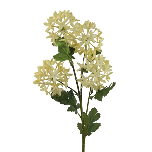 Sztuczna gałązka ozdobna x4 w kolorze białym 68 cm