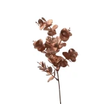 Sztuczna gałązka eukaliptus w kolorze miedzianym 44 cm