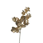 Sztuczna gałązka eukaliptus w kolorze szampańskim 44 cm