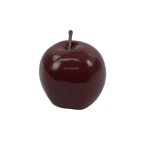Sztuczne jabłko ozdobne x6 w kolorze czerwonym 6 cm