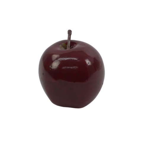 Sztuczne jabłko ozdobne x6 w kolorze czerwonym 6 cm