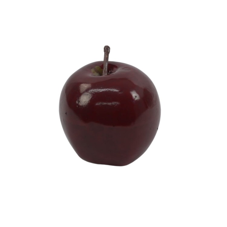 Sztuczne jabłko ozdobne x6 w kolorze czerwonym 6 cm